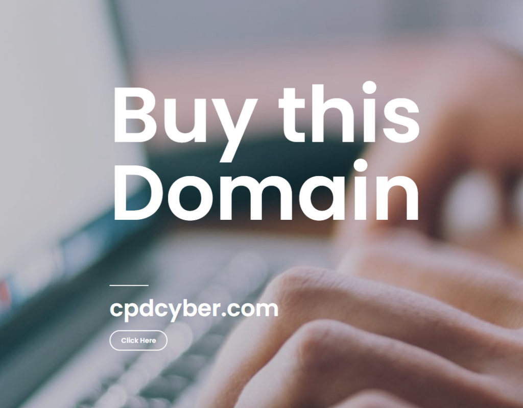 Buy this domian -cpdcyber.com